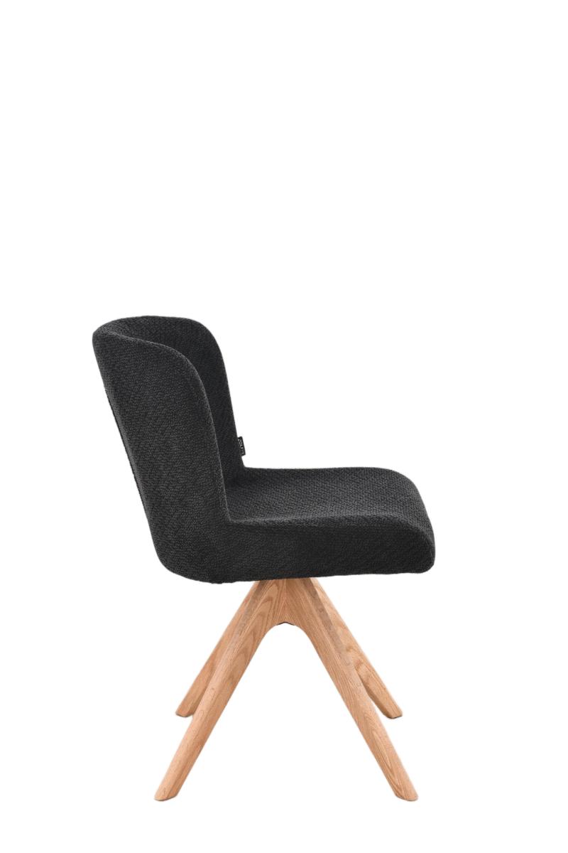 Chaise en tissu anti tache, 52x63xH82CM - ALINA
