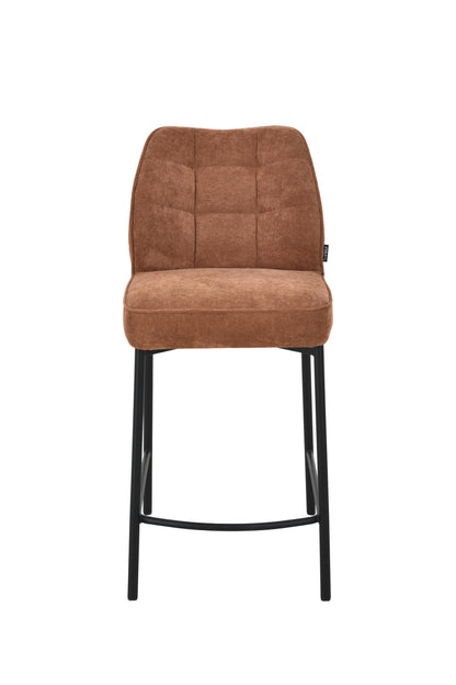 Chaise haute tabouret de bar en tissu anti tache, 67x47xH97,5CM - LYRA