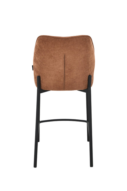 Chaise haute tabouret de bar en tissu anti tache, 67x47xH97,5CM - LYRA