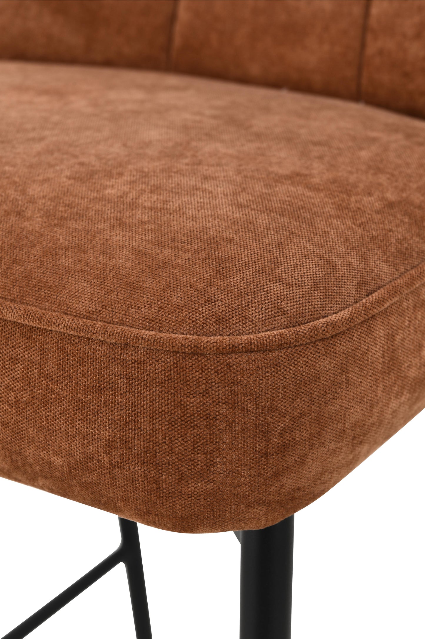 Chaise haute tabouret de bar en tissu anti tache, 67x47xH97,5CM - LYRA