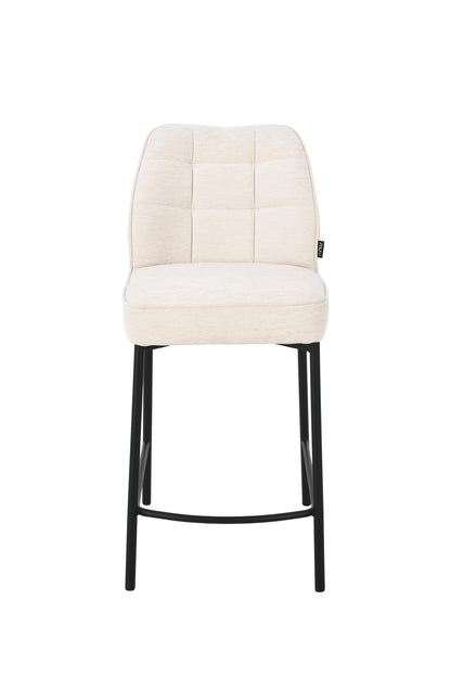 Chaise haute tabouret de bar en tissu anti tache, 67x47xH97,5CM - LYRA