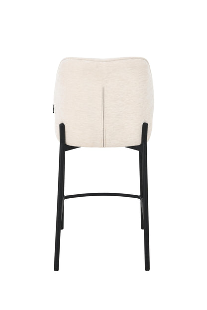 Chaise haute tabouret de bar en tissu anti tache, 67x47xH97,5CM - LYRA