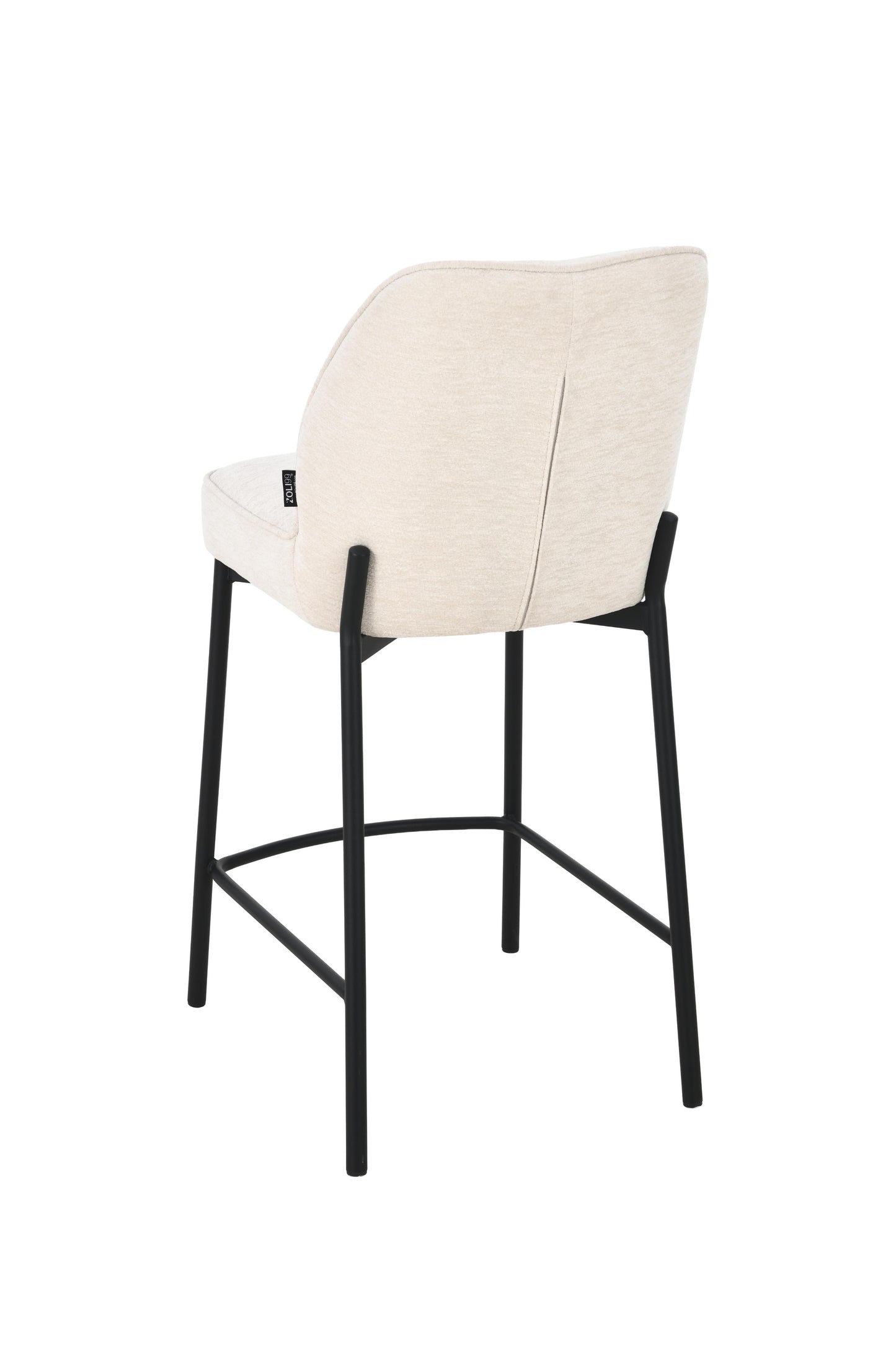 Chaise haute tabouret de bar en tissu anti tache, 67x47xH97,5CM - LYRA