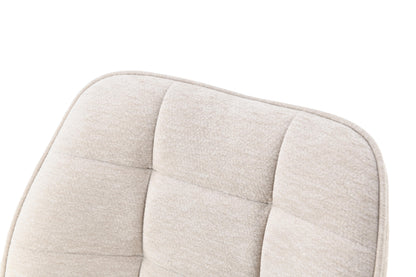 Chaise haute tabouret de bar en tissu anti tache, 67x47xH97,5CM - LYRA