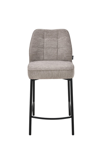 Chaise haute tabouret de bar en tissu anti tache, 67x47xH97,5CM - LYRA