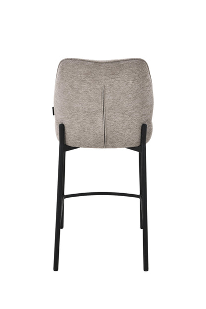Chaise haute tabouret de bar en tissu anti tache, 67x47xH97,5CM - LYRA