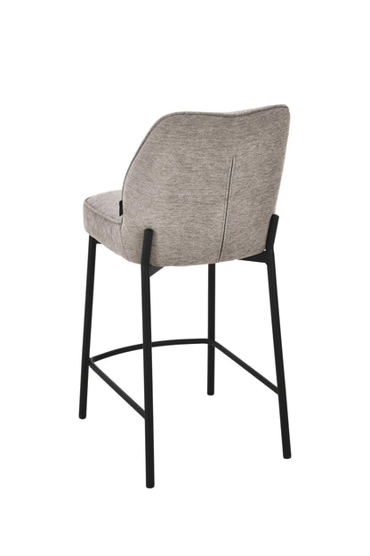Chaise haute tabouret de bar en tissu anti tache, 67x47xH97,5CM - LYRA