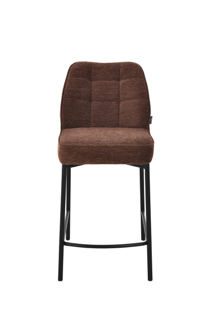 Chaise haute tabouret de bar en tissu anti tache, 67x47xH97,5CM - LYRA