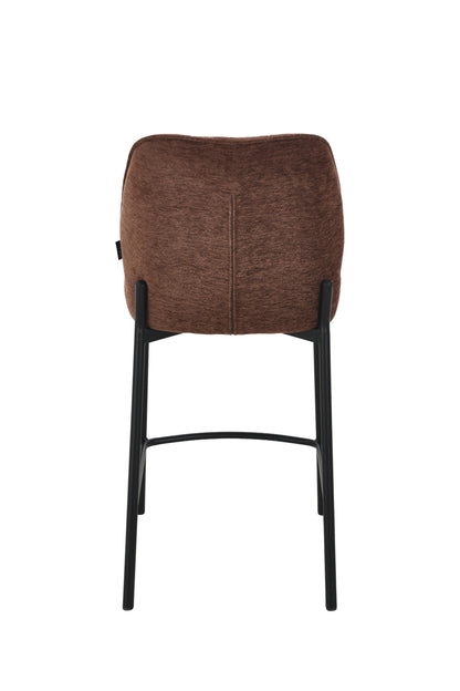 Chaise haute tabouret de bar en tissu anti tache, 67x47xH97,5CM - LYRA