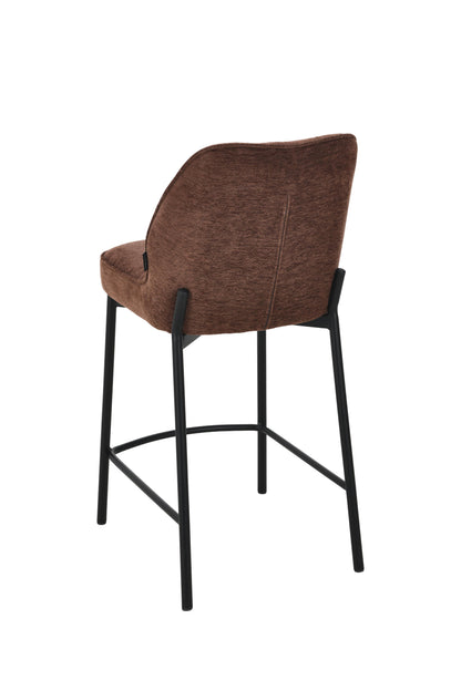 Chaise haute tabouret de bar en tissu anti tache, 67x47xH97,5CM - LYRA