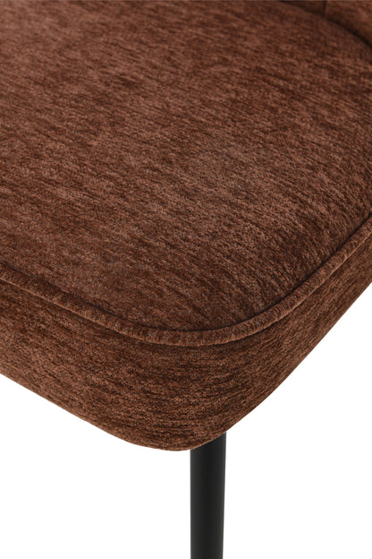 Chaise haute tabouret de bar en tissu anti tache, 67x47xH97,5CM - LYRA