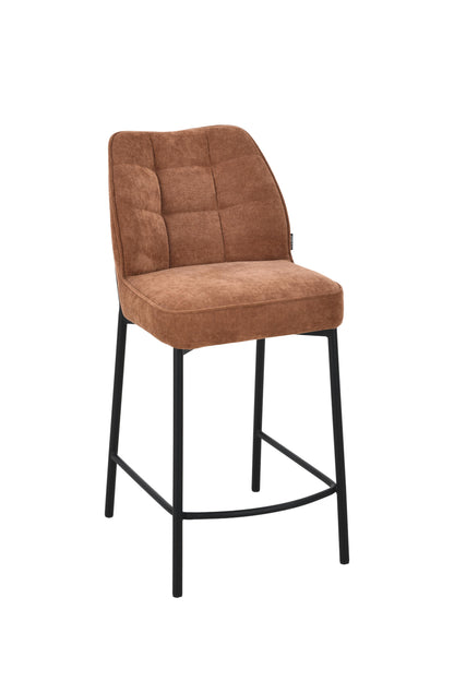 Chaise haute tabouret de bar en tissu anti tache, 67x47xH97,5CM - LYRA