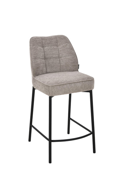 Chaise haute tabouret de bar en tissu anti tache, 67x47xH97,5CM - LYRA
