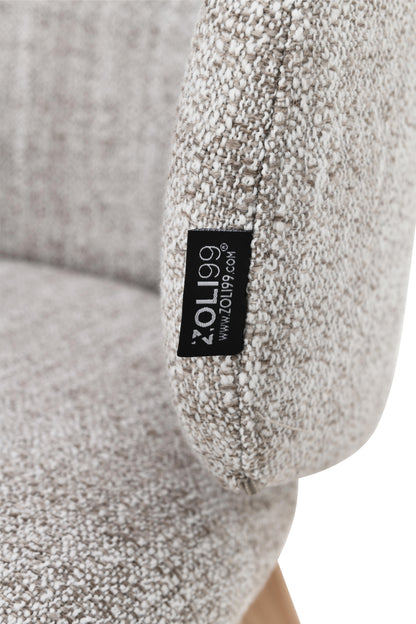 Chaise en tissu anti tache, 60x55xH79CM - VERA