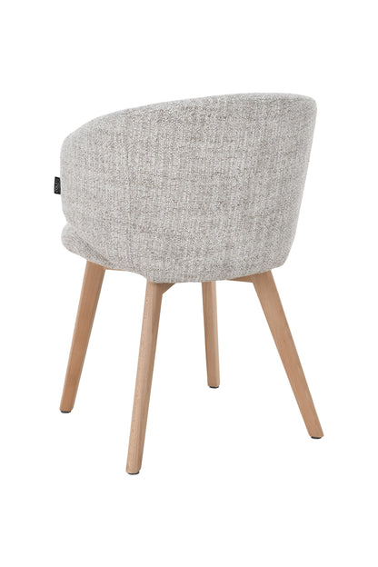 Chaise en tissu anti tache, 60x55xH79CM - VERA