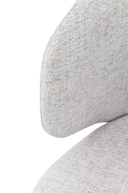Chaise en tissu anti tache, 60x55xH79CM - VERA
