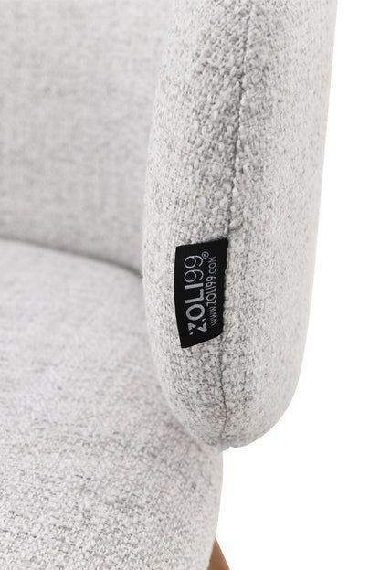 Chaise en tissu anti tache, 60x55xH79CM - VERA