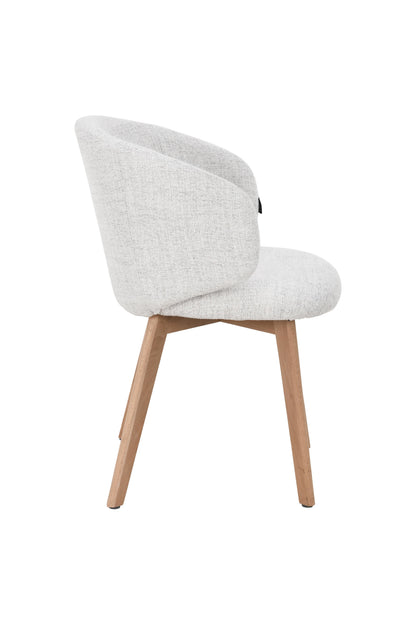 Chaise en tissu anti tache, 60x55xH79CM - VERA