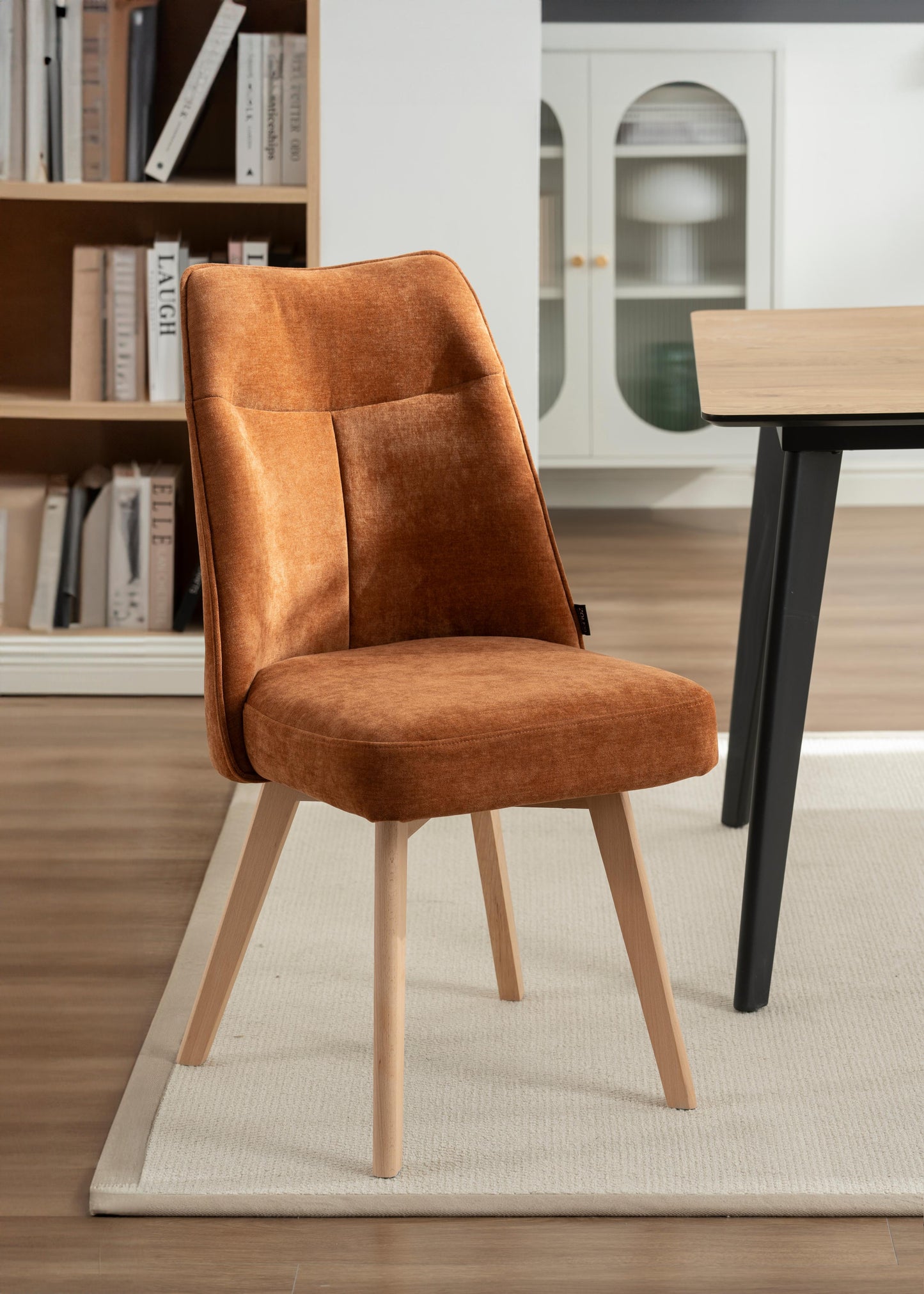 Chaise en tissu anti tache, 61x52xH95CM ANA