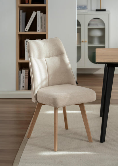 Chaise en tissu anti tache, 61x52xH95CM ANA