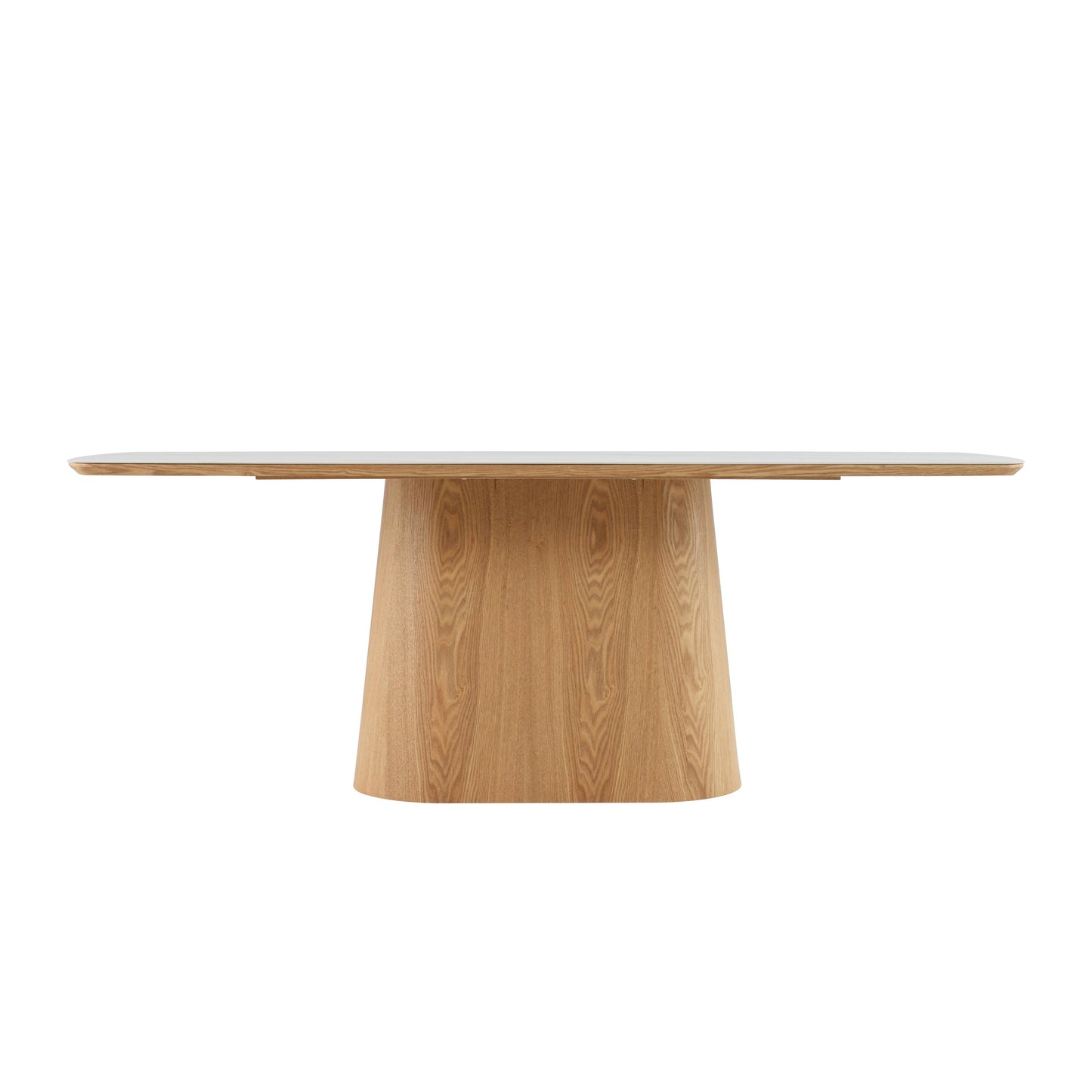 Table à manger en bois avec plateau céramique, H76CM - EDDA