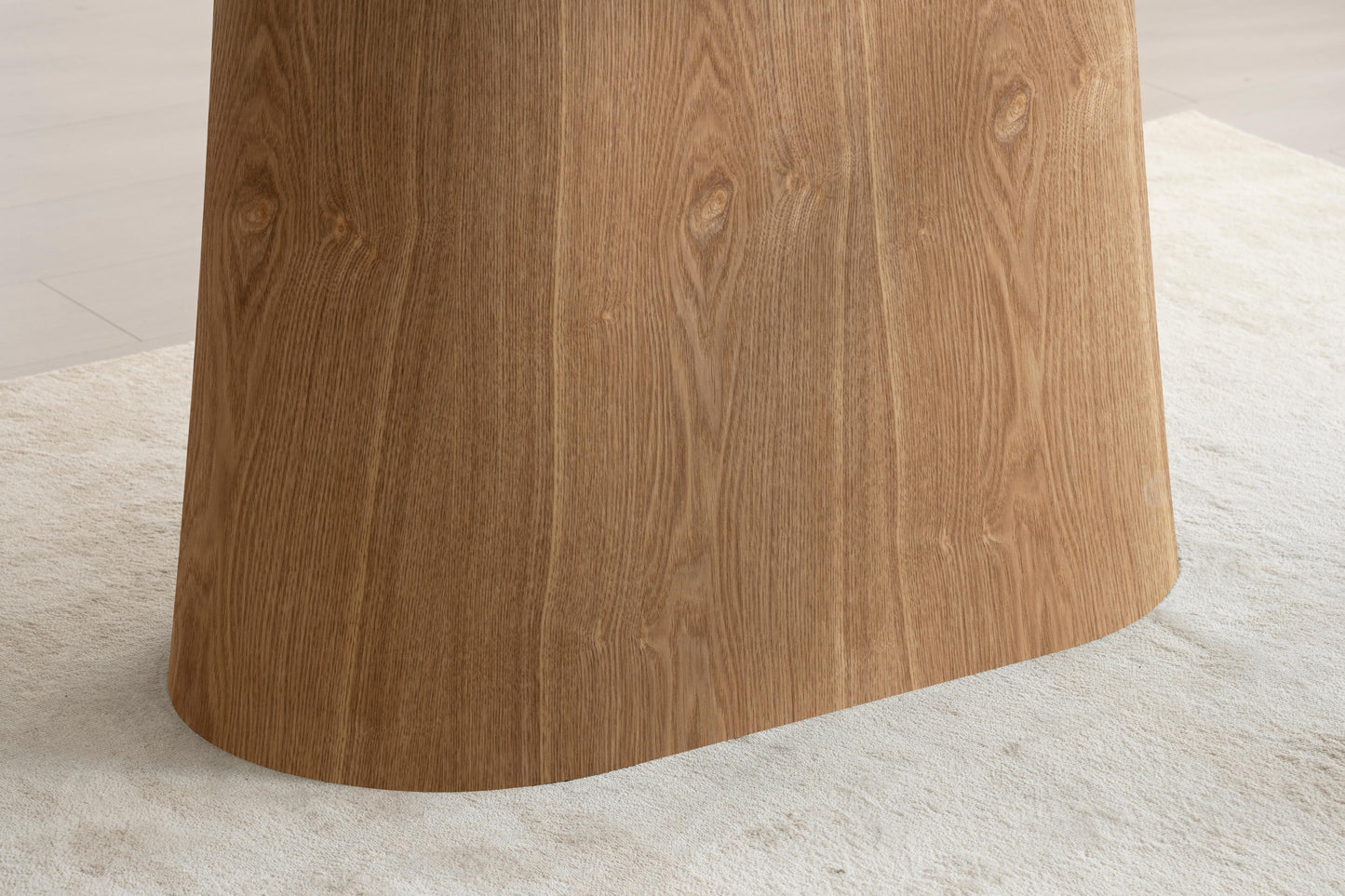 Table à manger en bois avec plateau céramique, H76CM - EDDA