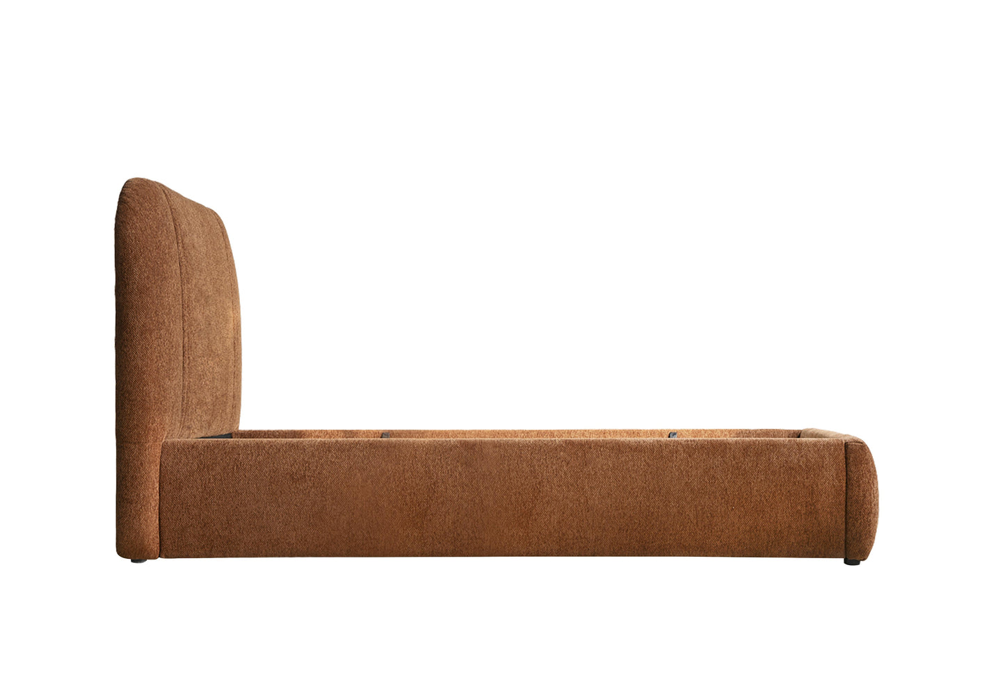 Lit en tissu avec sommier Cocoon