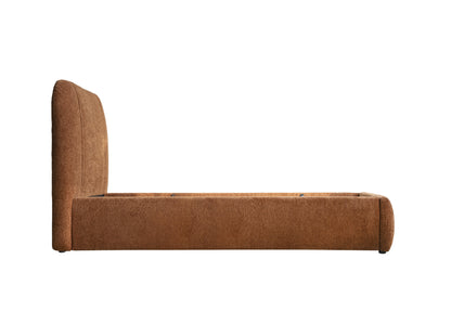 Lit en tissu avec sommier Cocoon