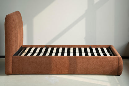 Lit en tissu avec sommier Cocoon