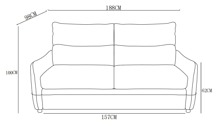Canapé convertible clic-clac avec coffre convertible en tissu anti tache, 188x98xH100CM - MARKO
