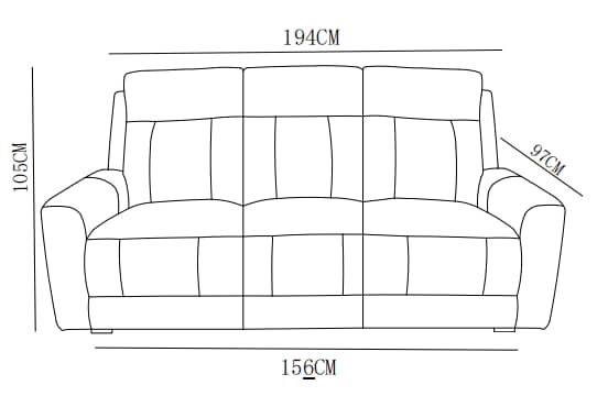 Canapé relax/ fauteuil relax en tissu anti tache - ASTONI