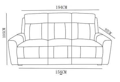 Canapé relax/ fauteuil relax en tissu anti tache - ASTONI