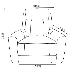 Canapé relax/ fauteuil relax en tissu anti tache - ASTONI