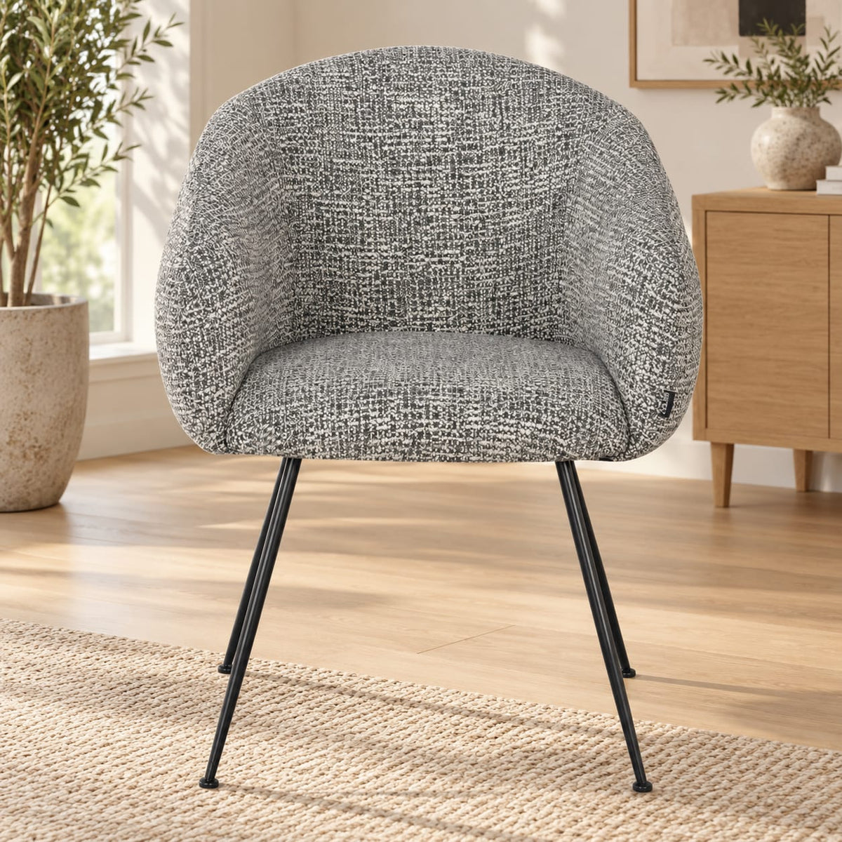 Chaise en tissu, 62x60xH79 cm - CLOUD