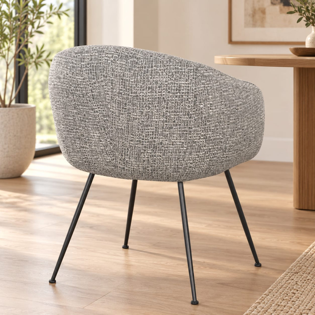 Chaise en tissu, 62x60xH79 cm - CLOUD