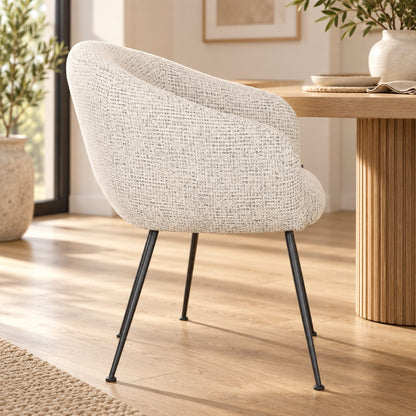 Chaise en tissu, 62x60xH79 cm - CLOUD