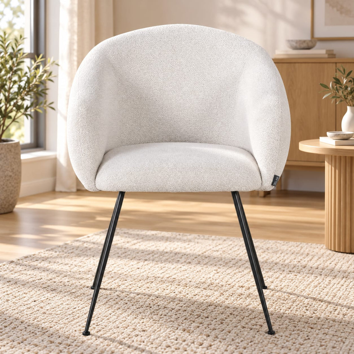Chaise en tissu, 62x60xH79 cm - CLOUD