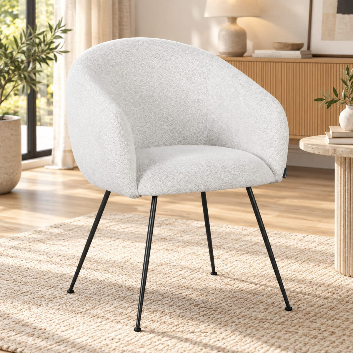 Chaise en tissu, 62x60xH79 cm - CLOUD