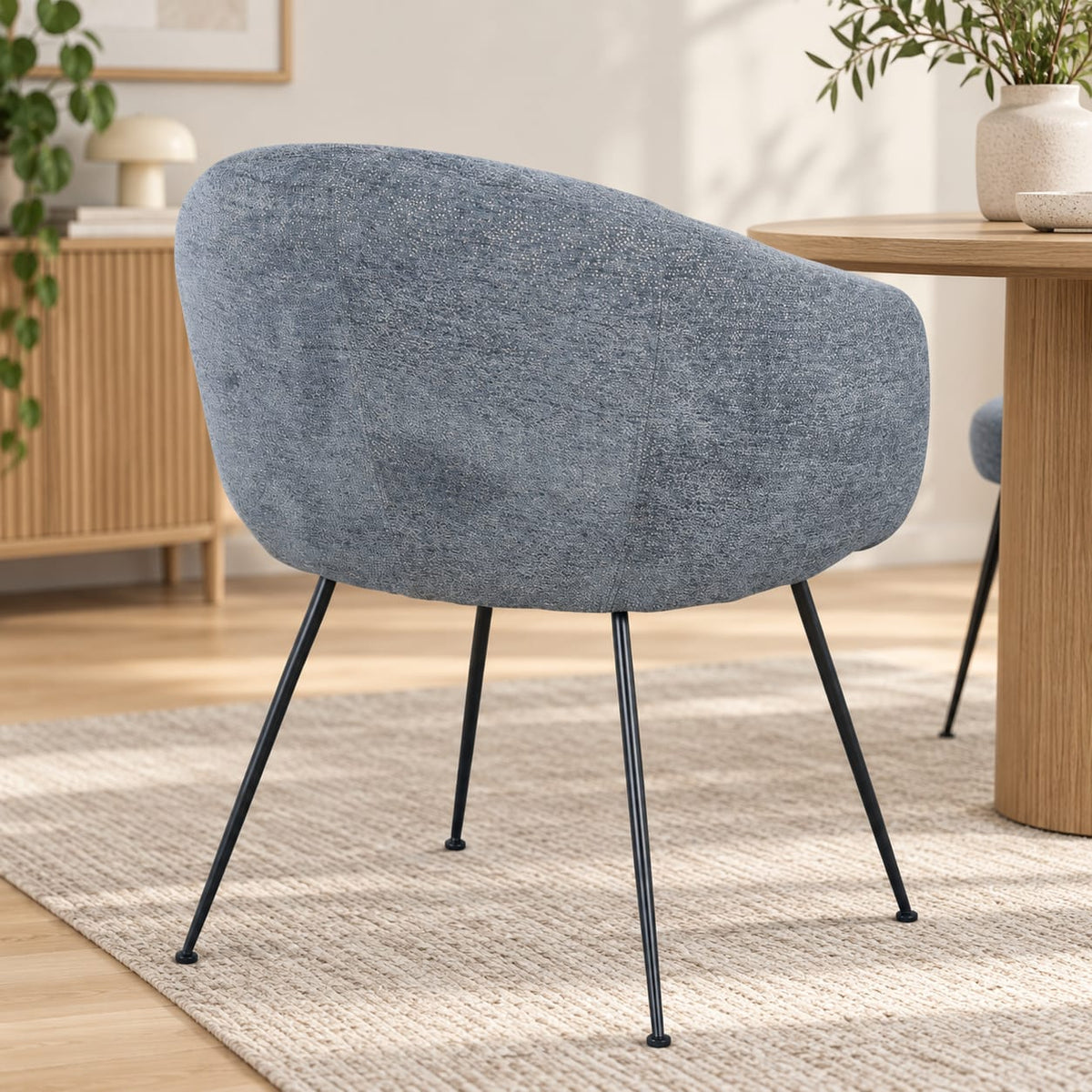 Chaise en tissu, 62x60xH79 cm - CLOUD