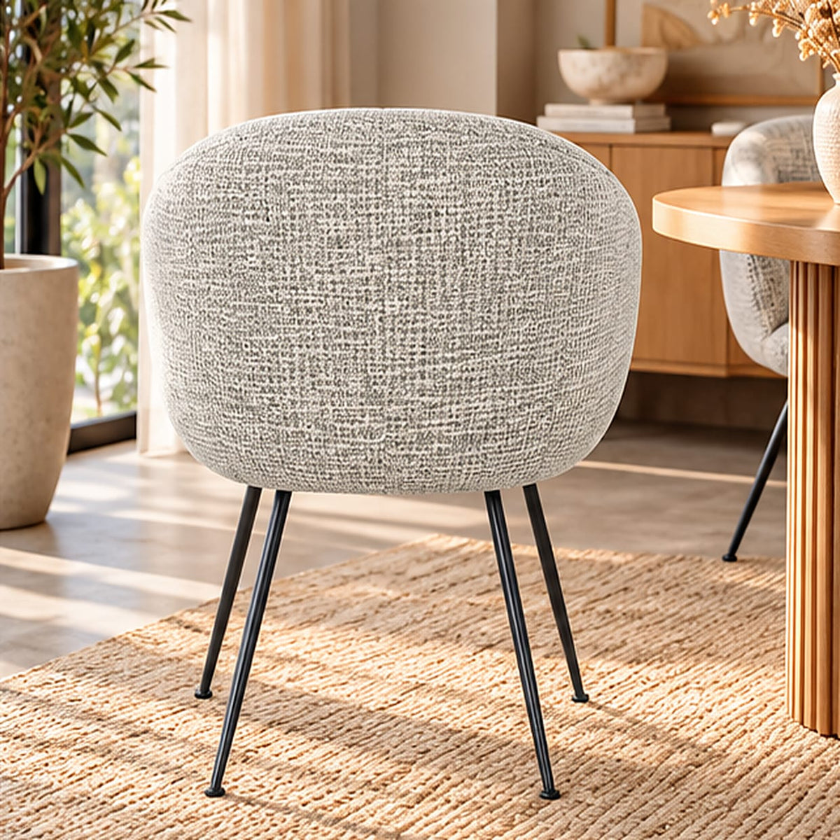 Chaise en tissu, 62x60xH79 cm - CLOUD