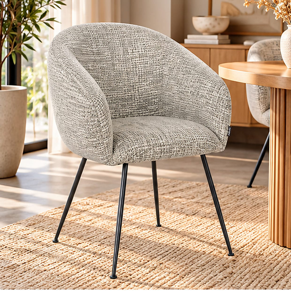Chaise en tissu, 62x60xH79 cm - CLOUD