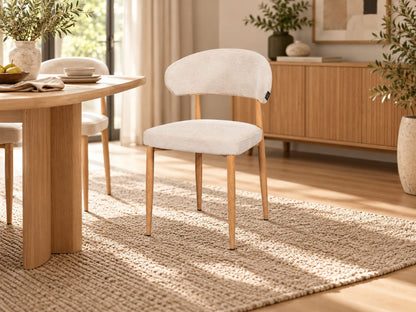 Chaise en tissu anti tache, 51x52xH81CM - SOPHIA