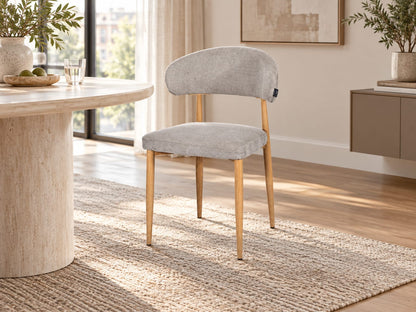 Chaise en tissu anti tache, 51x52xH81CM - SOPHIA