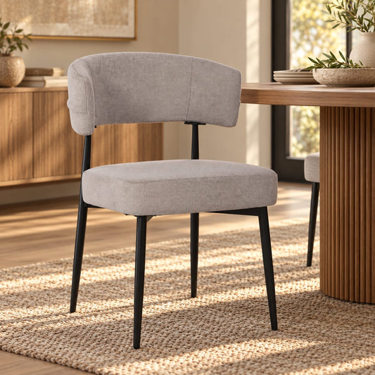Chaise en tissu anti tache, 53x51xH83CM - YAARA