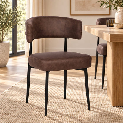 Chaise en tissu anti tache, 53x51xH83CM - YAARA
