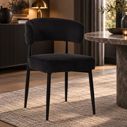 Chaise en tissu anti tache, 53x51xH83CM - YAARA