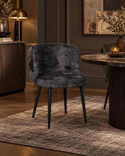 Chaise en tissu, 60x63xH77CM - NAYA