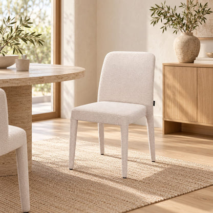 Chaise en tissu anti tache, 61,5x47xH84,5CM - DOVI