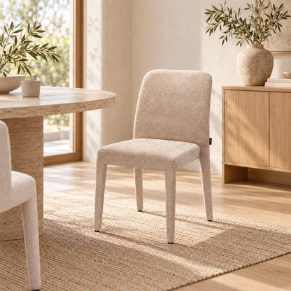 Chaise en tissu anti tache, 61,5x47xH84,5CM - DOVI