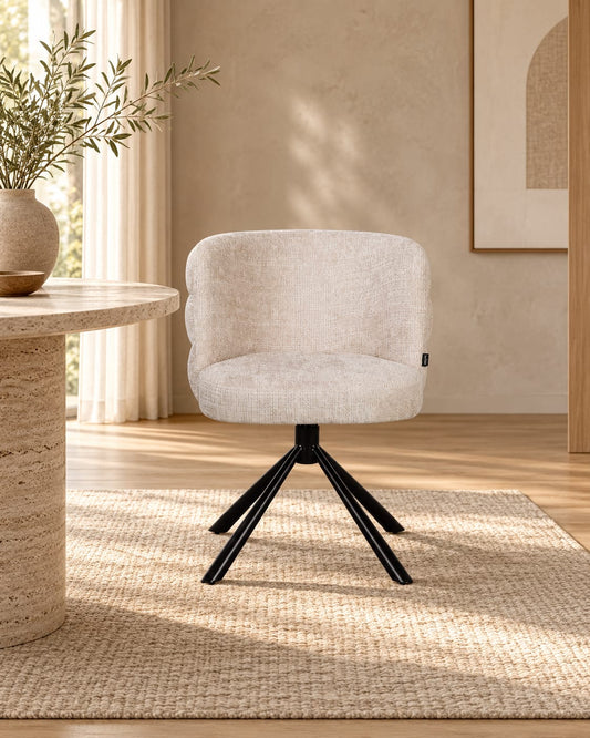 Chaise en tissu, 60x65xH76,5CM - OLYMPE